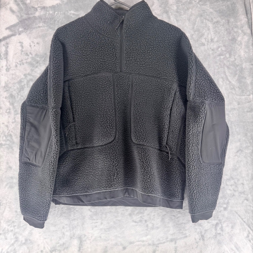 Mountain Hardwear Womens Fleece Quarter Zip Pullover Top Gray Size Small